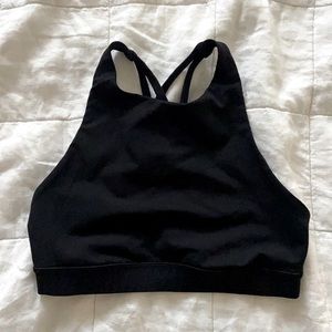 Lululemon High Neck Energy Bra Black